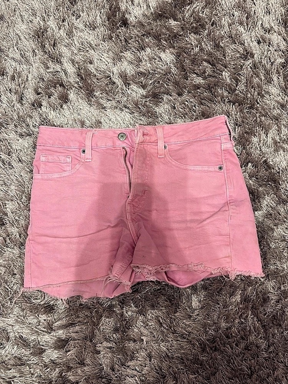 Old Navy O.G. Straight Denim Jean Shorts Pink